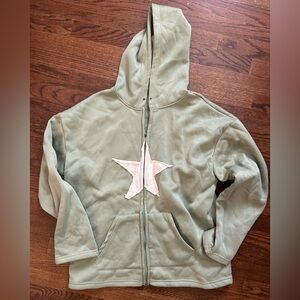 Light Lime Green Star Hoodie